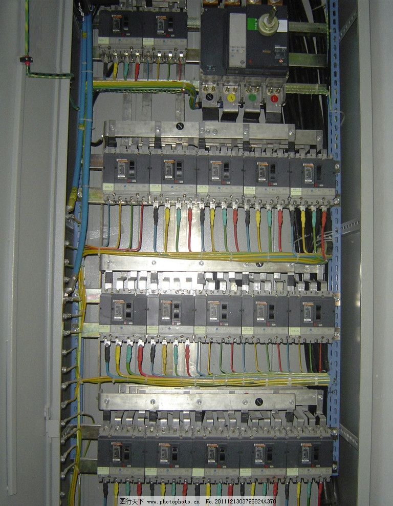 控制柜圖片,電控柜 線路 接觸器 科技 工業生產 現代科技-